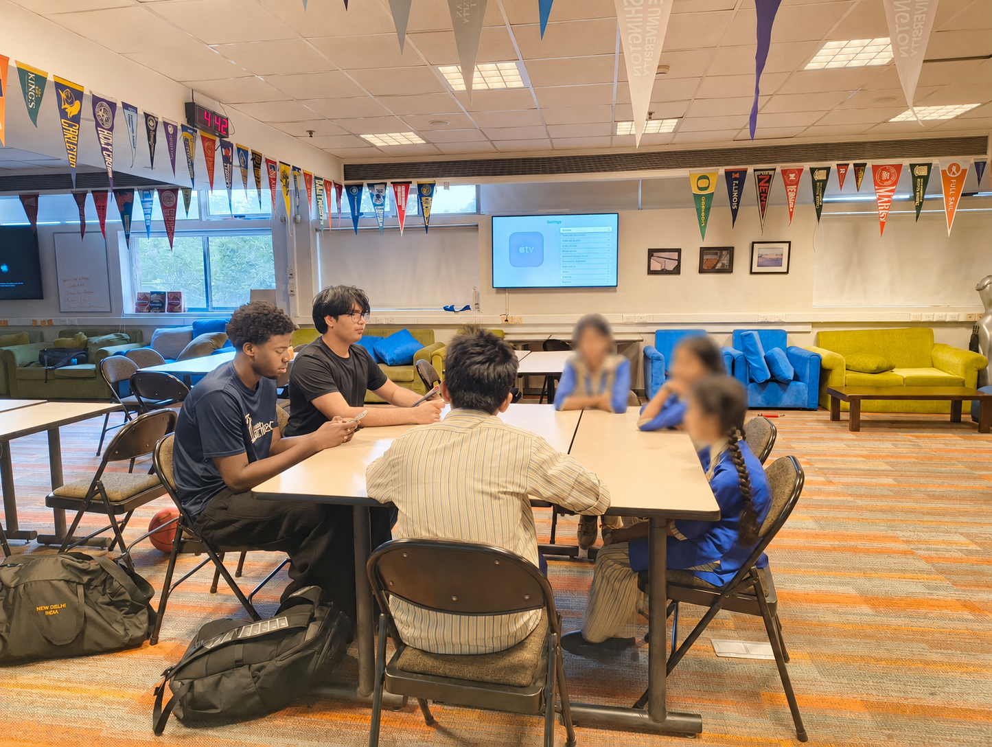Arjit and Arthur interviewing an applicant for Beyond Circumstances